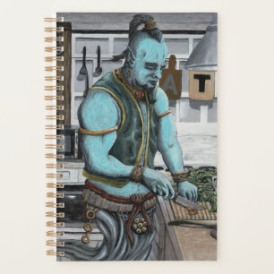 Genie Cooking Kitchen Magic Fantasy Art Planner Planer