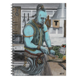 Genie Cooking Kitchen Magic Graphic Notebook Notizblock
