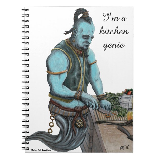 Genie Cooking Kitchen Magic Spiral Notebook Notizblock (Vorderseite)