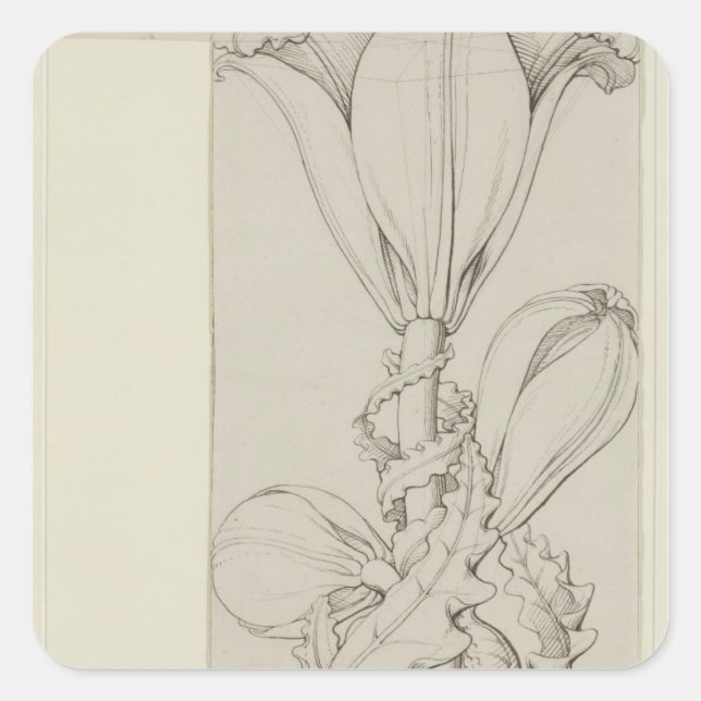 Genie der Lüge, 1809 Quadratischer Aufkleber (Vorderseite)