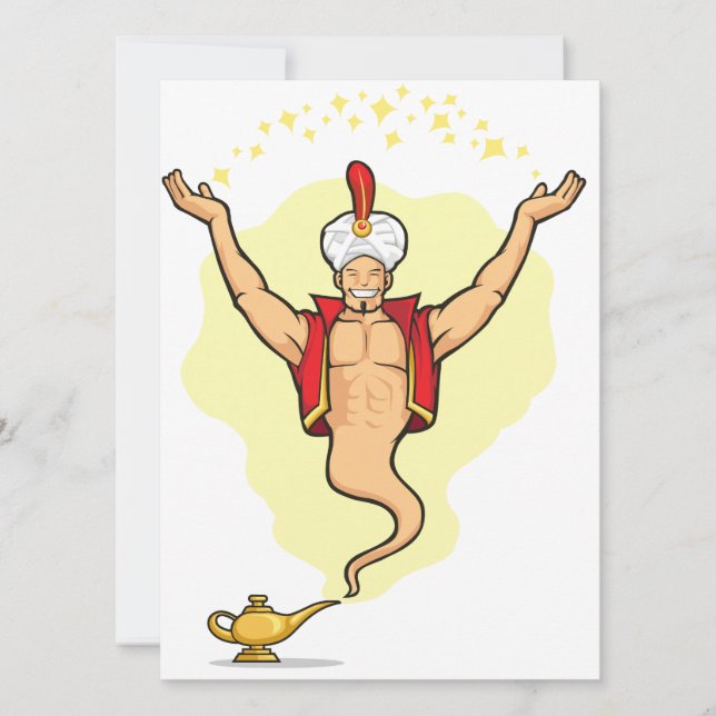 Genie, die den Wunsch erfüllt (Vorderseite)