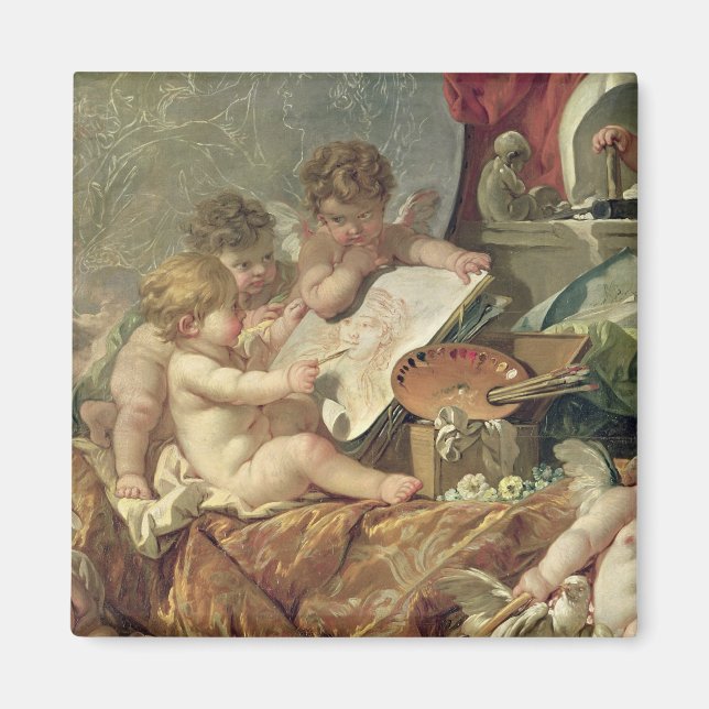 Genie, die Kunst lehren, 1761 Magnet (Vorne)