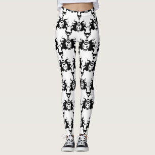 Genie Ghost kommt aus der Lampe Nahtloses Muster Leggings