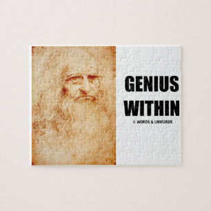 Genie innerhalb (Leonardo da Vinci-Selbstporträt) Puzzle