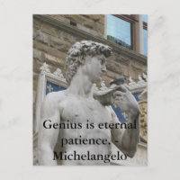 Genie ist ewige Geduld. - Zitat von Michelangelo