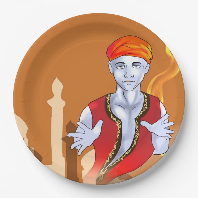 Genie/Jinn Pappteller (Vorderseite)