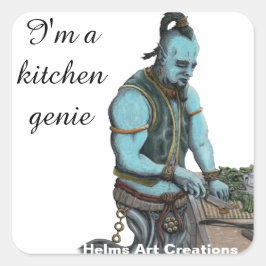 Genie Koch Cooking Dinner Fantasy Art Stickers