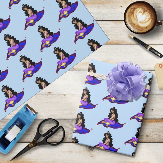 Genie Magic Carpet Lamp Blue Sky Geschenkpapier (Von Creator hochgeladen)