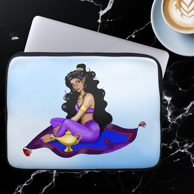 Genie Magic Carpet Lampe Blauer Himmel Laptopschutzhülle (Von Creator hochgeladen)