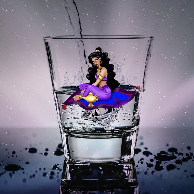 Genie Magic Carpet Lampe Blauer Himmel Schnapsglas (Von Creator hochgeladen)