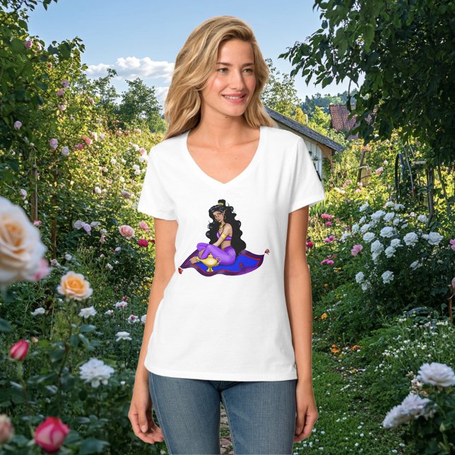 Genie Magic Carpet Lampe Blauer Himmel T-Shirt (Von Creator hochgeladen)