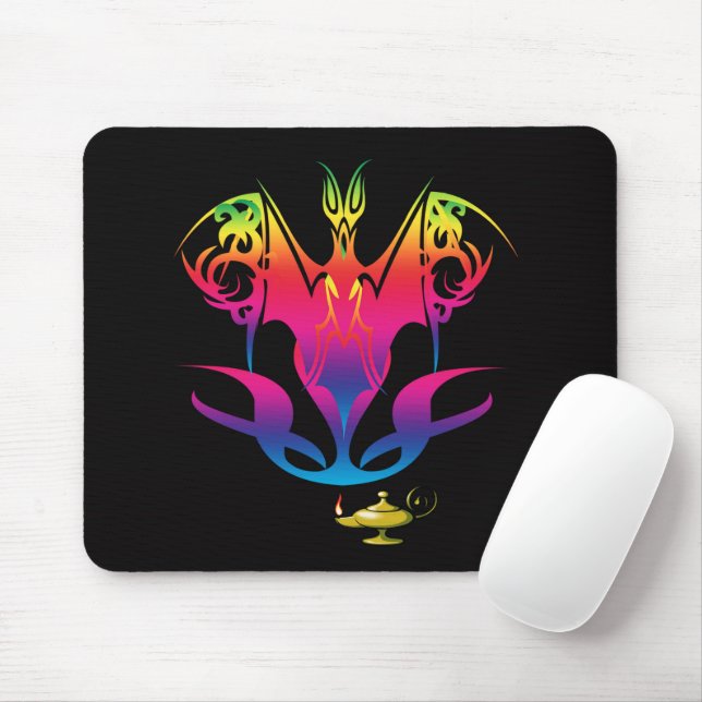 Genie Mouse Mat Mousepad (Mit Mouse)