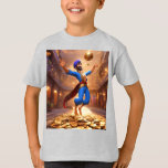 Genie of Fortune– Dynamic 3D Arabian Nights Rend T-Shirt<br><div class="desc">Step into the enchanting world of "Genie of Fortune", a captivating 3D rendering that brings to life a charismatic Arabian genie inspired by classic Disney animation with a modern Pixar twist. Radiating vibrant blue skin and a perfect balance of playful mischief and profound wisdom, this genie soars gracefully through the...</div>