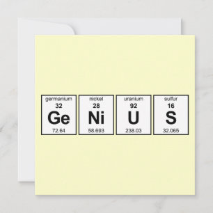 Genie-Periodensystem Einladung
