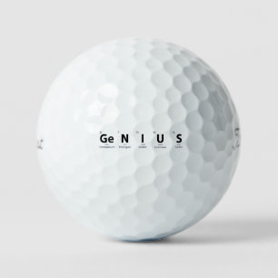 'Genie' Periodensystem Kuriositäten-Geschenk Golfball