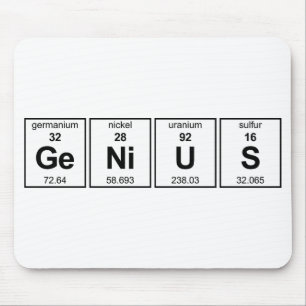 Genie-Periodensystem Mousepad