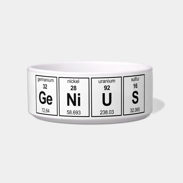 Genie-Periodensystem Napf (Vorderseite)