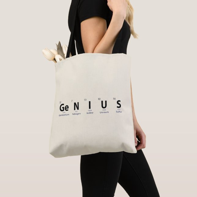 'Genie' Periodensystem - Sanftes Elfenbein Minimal (Von Nahem)