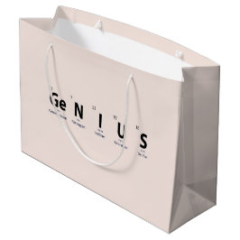 'Genie' Periodensystem - Sanftes Rosabeige Große Geschenktüte