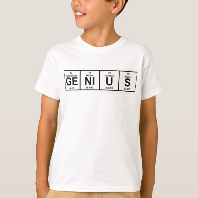 Genie-Periodensystem T-Shirt (Vorderseite)
