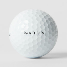 'Genie' Periodensystem Wissenschaft Humor Bildung Golfball