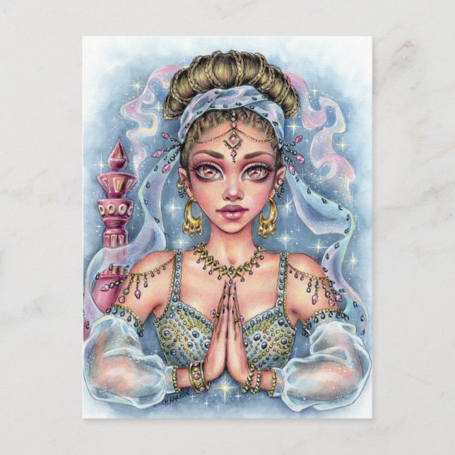Genie Postcard Postkarte (Vorderseite)
