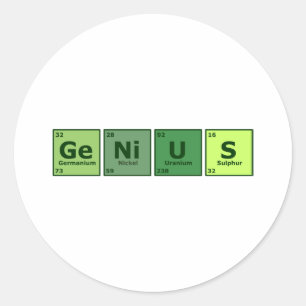 Genie Runder Aufkleber