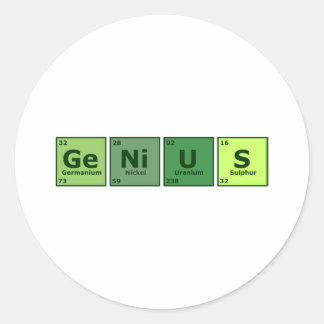 Genie Runder Aufkleber