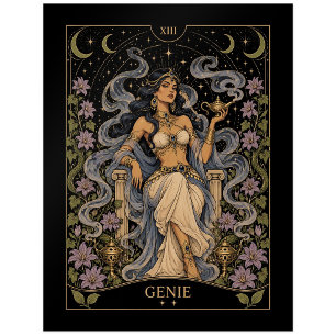 Genie, Sternen-Tarot-Kunst Postkarte