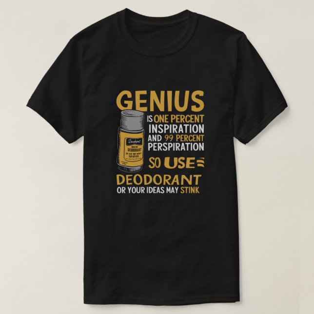 Genie verwenden Deodorant T-Shirt (Design vorne)