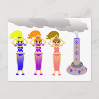 Genies Postcard Postkarte