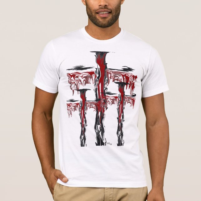 "Genieselte Suspendierung" durch Michael Crozz T-Shirt (Vorderseite)