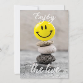 Genieße das Leben! Feiertagskarte