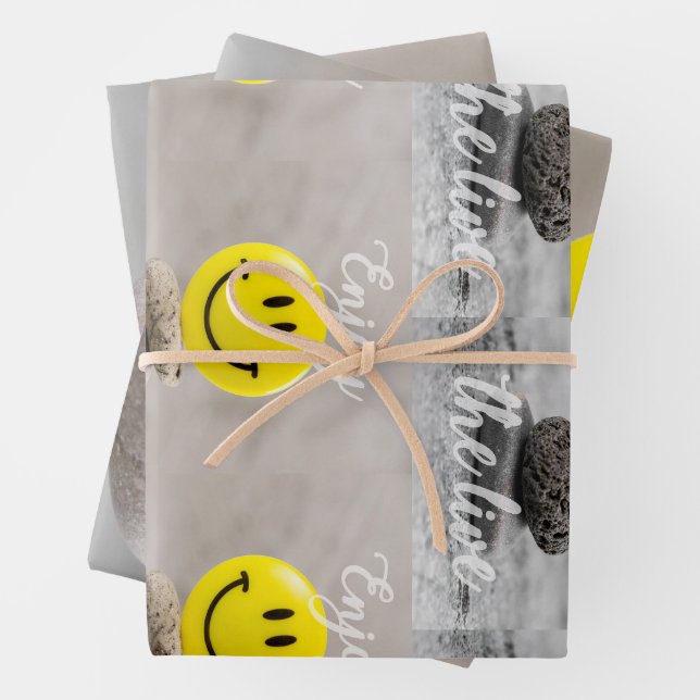 Genieße das Leben! Geschenkpapier Set (Beispiel)