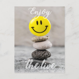 Genieße das Leben! Postkarte