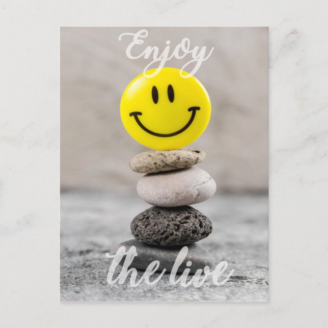 Genieße das Leben! Postkarte (Vorderseite)