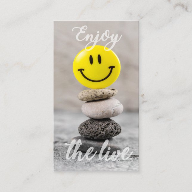 Genieße das Leben! Visitenkarte (Vorderseite)