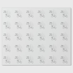 Genieße die Fahrt: Minimalistisches DAILYMIEN Gesc Geschenkpapier