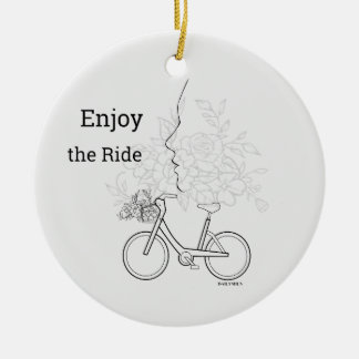 Genieße die Fahrt: Minimalistisches DAILYMIEN-Orna Keramik Ornament