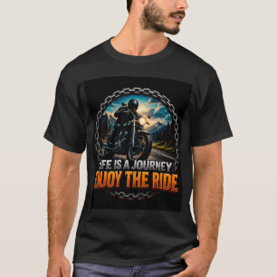 🌄 Genieße Die Fahrt Motorradreise Fahrer 🏍️ T-Shirt