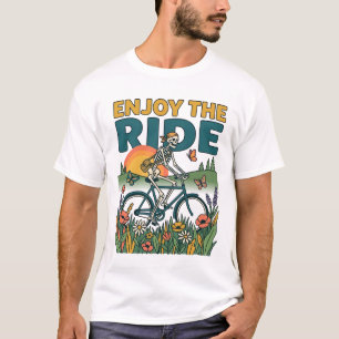 Genieße Die Fahrt Vintage-Skelett T-Shirt
