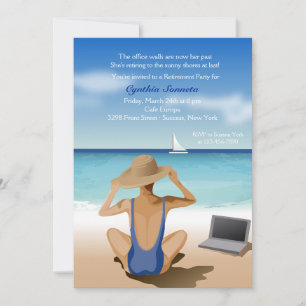 Genießen der Ansicht-Ruhestands-Party Einladung
