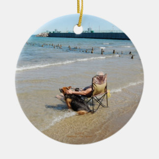 Genießen der Michigansee-Verzierung oder des Keramik Ornament