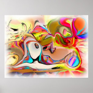 Genießen eines Nachmittages mit Ballonen Poster