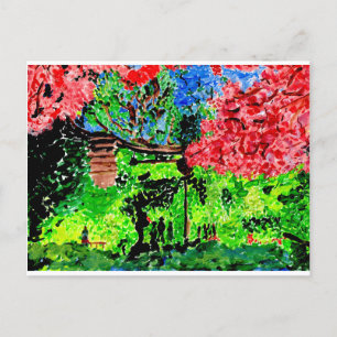 Genießen Kirschblüten Postkarte