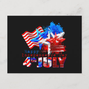 Genießen Sie coole USA 4. Juli T-Shirts Frohen Una Begleitkarte