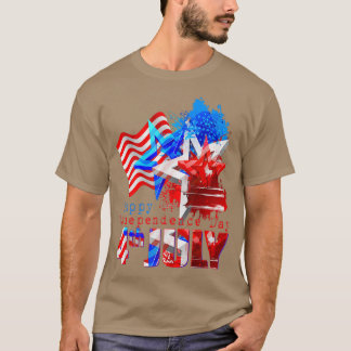 Genießen Sie Coolen USA 4. Juli Patriotic T-Shirt