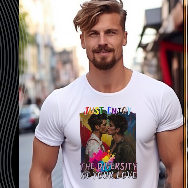 Genießen Sie das Diversity Ihrer Liebe - Mann T-Shirt (Von Creator hochgeladen)