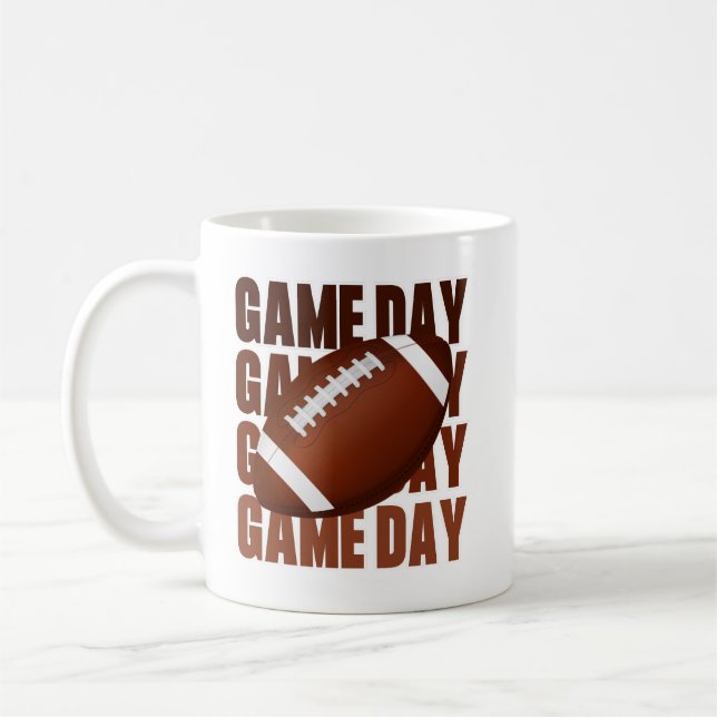 Genießen Sie das Fußballspiel mit diesem Spieltag Kaffeetasse (Links)