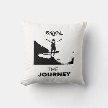 Genießen Sie das Kissen mit dem Journey Throw